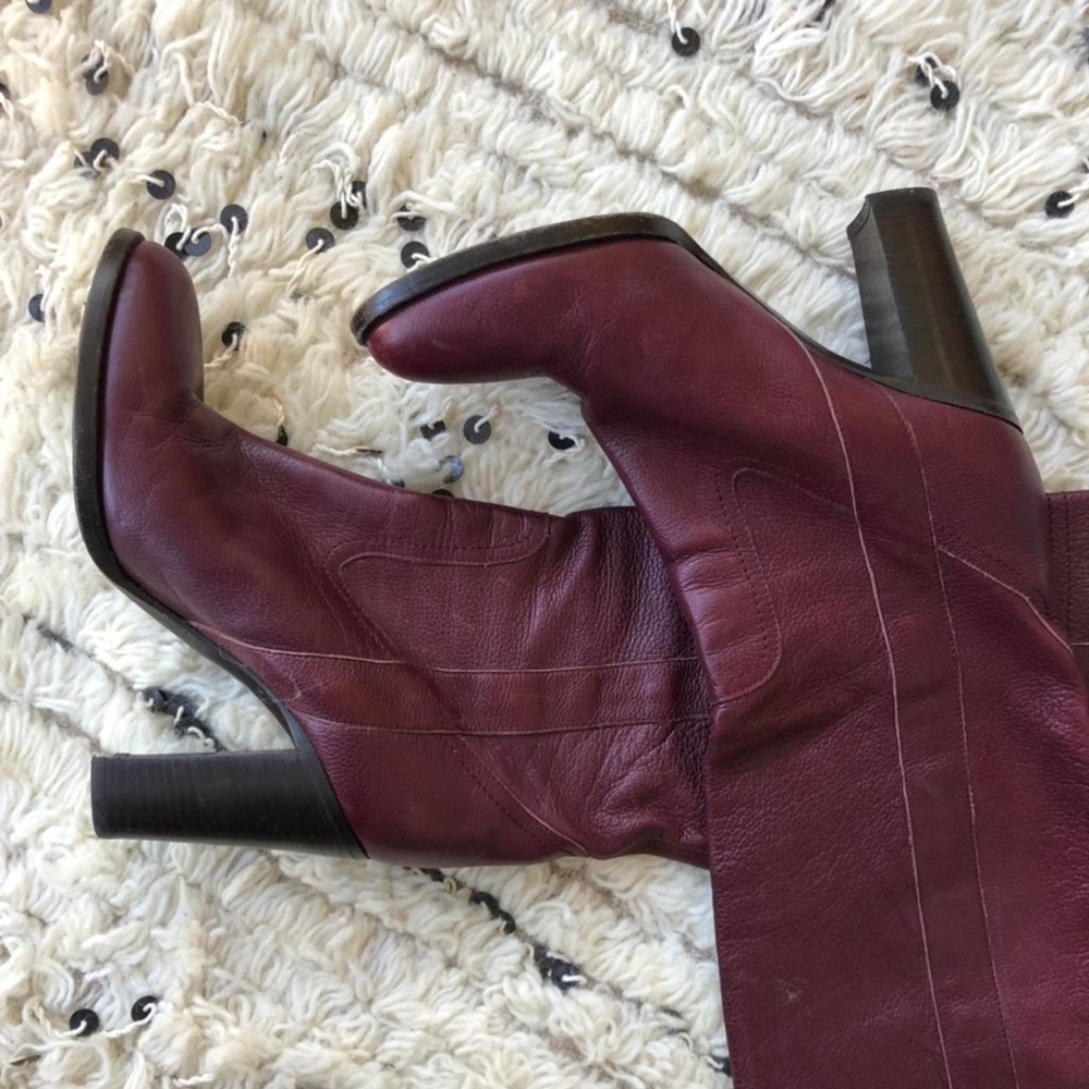 L’Autre Chose Tall Leather Boots - Picture 4 of 5